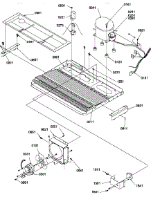 09 - Machine Compartment parts for Amana Refrigerator SQD25VW / P1314202W W from AppliancePartsPros.com
