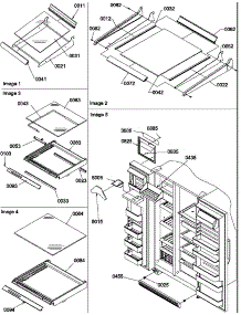 12 - Shelving, Crisper Assemblies & Toe Grill parts for Amana Refrigerator SQD25VW / P1314202W W from AppliancePartsPros.com