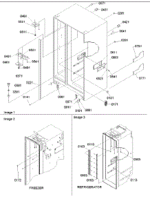 02 - Cabinet Parts parts for Amana Refrigerator SQD26VE / P1315203W E from AppliancePartsPros.com