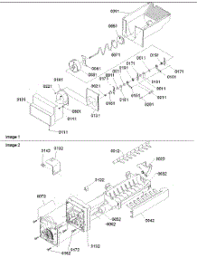 08 - Ice Bucket Auger And Ice Maker Parts parts for Amana Refrigerator SQD26VE / P1315203W E from AppliancePartsPros.com