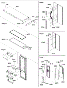 11 - Refrigerator Door Trim parts for Amana Refrigerator SQD26VE / P1315203W E from AppliancePartsPros.com