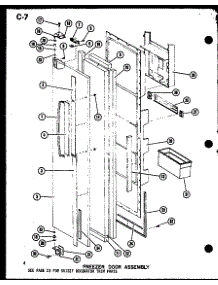 02 - Fz Door Assy parts for Amana Refrigerator SR25F / P7540003W from AppliancePartsPros.com