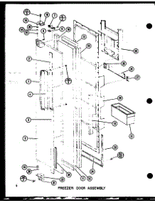 05 - Fz Door Assy parts for Amana Refrigerator SR25GL / P7745502W L from AppliancePartsPros.com
