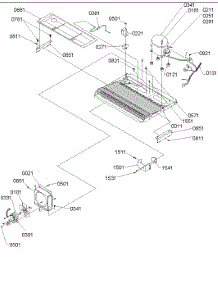 10 - Machine Compartment & Muffler Assy parts for Amana Refrigerator SX23VW / P1315401W W from AppliancePartsPros.com