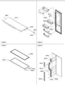 11 - Refrigerator Door & Door Trim And Handle parts for Amana Refrigerator SX23VW / P1315401W W from AppliancePartsPros.com