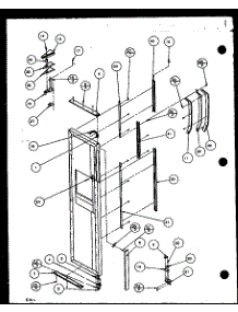 06 - Fz Door Hinge And Trim Parts parts for Amana Refrigerator SZD20MPE / P1120204W E from AppliancePartsPros.com