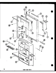 06 - Lower Door Parts parts for Amana Refrigerator TCI18E-G / P7466016W G from AppliancePartsPros.com