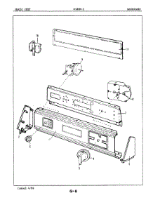 02 - Control Panel parts for Magic Chef Washer W18EA2 from AppliancePartsPros.com