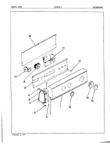 02 - Control Panel parts for Magic Chef Washer W18FN2 from AppliancePartsPros.com
