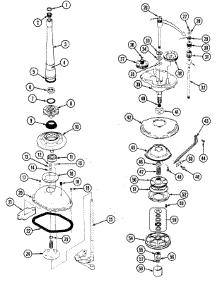 05 - Transmission parts for Magic Chef Washer W206KW from AppliancePartsPros.com
