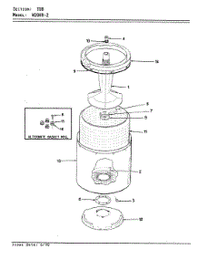 10 - Tub (Rev. A-D) parts for Magic Chef Washer W20HA2 from AppliancePartsPros.com
