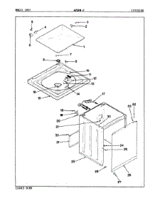 07 - Exterior (Rev. A-D) parts for Magic Chef Washer W26HN2 from AppliancePartsPros.com