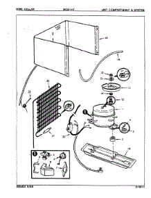 02 - Unit Compartment & System parts for Maytag Refrigerator WCSH7 / E7S021 from AppliancePartsPros.com
