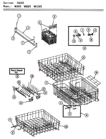 08 - Racks (Wu1005) parts for Maytag Dishwasher WU1005 from AppliancePartsPros.com
