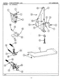 12 - Tub Support (Left) parts for Maytag Dishwasher WU204 from AppliancePartsPros.com