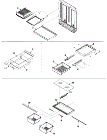 09 - Refrigerator Shelving parts for Amana Refrigerator ABB2221FEB from AppliancePartsPros.com