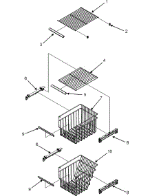 10 - Fz Shelf parts for Amana Refrigerator ACD2238HTS from AppliancePartsPros.com