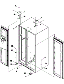 24 - Hinges Series 50+ parts for Amana Refrigerator ASD2626HEQ from AppliancePartsPros.com