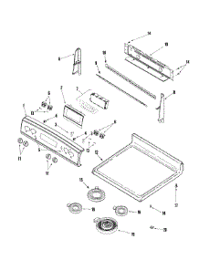 02 - Control Panel / Top Assembly parts for Crosley Range CE38800AAV from AppliancePartsPros.com