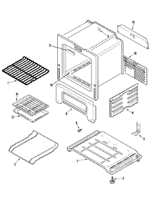 05 - Oven / Base parts for Crosley Range CG31200ADW from AppliancePartsPros.com