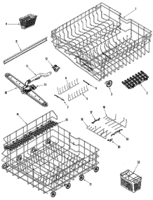 05 - Track & Rack Assembly parts for Samsung Dishwasher DB3710DB from AppliancePartsPros.com