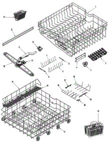 04 - Rail & Rack Assembly parts for Samsung Dishwasher DB5710DT from AppliancePartsPros.com