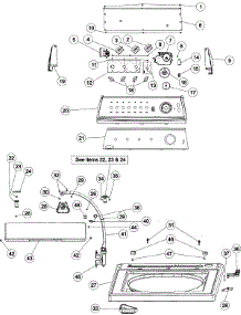 03 - Control Panel & Top parts for Maytag Washer MAV3855AWW from AppliancePartsPros.com