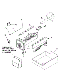 10 - Ice Maker parts for Maytag Refrigerator MFD2561HEB from AppliancePartsPros.com