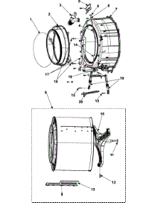 06 - Tub Front parts for Samsung Washer WF316BAW/XAA from AppliancePartsPros.com