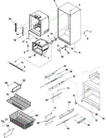 06 - Interior Cabinet & Freezer Shelving parts for Amana Refrigerator ABC2037DEW from AppliancePartsPros.com