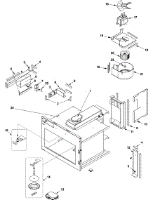 03 - Fuses, Antennas, Blower, Ducts, Cavity parts for Amana Microwave HDC212 / P1331207M from AppliancePartsPros.com