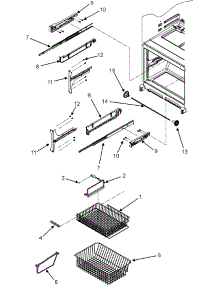 07 - Freezer Shelves parts for Maytag Refrigerator MFF2557HEB from AppliancePartsPros.com