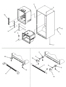 11 - Interior Cabinet & Toe Grille parts for Maytag Refrigerator MFF2557HEW from AppliancePartsPros.com