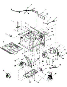 04 - Electrical, Grease Shield, Ducts, parts for Amana Microwave RCS10PBDA / P1330204M from AppliancePartsPros.com