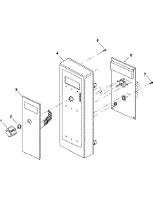 02 - Timer And Escutcheon parts for Amana Microwave RCS10PBDA / P1330204M from AppliancePartsPros.com