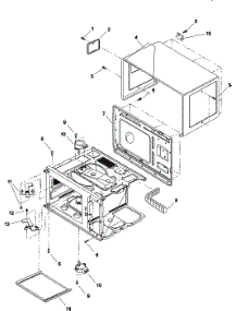 03 - Oven Cavity parts for Amana Microwave RFS18MPS / P1330209M from AppliancePartsPros.com