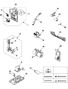 03 - Internal Control / Latch Asy / Base parts for Samsung Microwave SMH7178STE from AppliancePartsPros.com