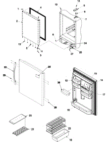 08 - Refrigerator Door parts for Amana Refrigerator ABB2224DEB from AppliancePartsPros.com