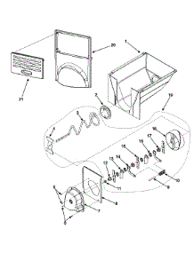 11 - Ice Bucket Assy parts for Amana Refrigerator ASD2325KES from AppliancePartsPros.com