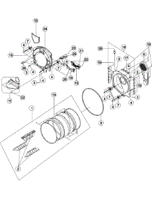 03 - Drum parts for Maytag Dryer MDG6700AWW from AppliancePartsPros.com