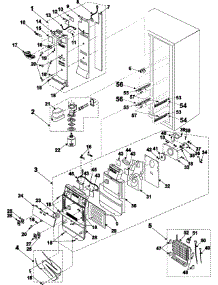 10 - Refrigerator Compartment parts for Samsung Refrigerator RS2555BB from AppliancePartsPros.com