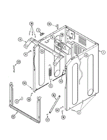 03 - Cabinet-Front parts for Maytag Washer MAH21PNDWW from AppliancePartsPros.com