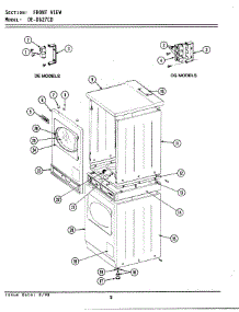 02 - Front View parts for Maytag Dryer LDG27CD from AppliancePartsPros.com