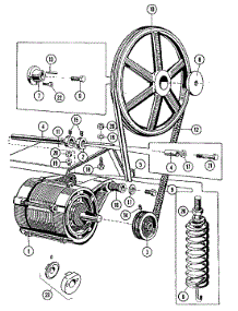 10 - Motor & Basket Pulley parts for Maytag Washer MFR35PDATS from AppliancePartsPros.com