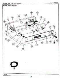 03 - Control Panel (Mn) parts for Maytag Dryer MDG26MNAGL from AppliancePartsPros.com