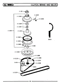 10 - Clutch, Brake & Belts parts for Maytag Washer LA25CME from AppliancePartsPros.com