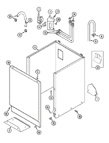 03 - Cabinet parts for Maytag Washer MAT12CSAAL from AppliancePartsPros.com