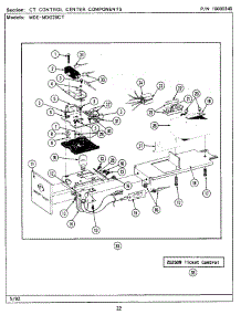 05 - Ct Control Center Components parts for Maytag Dryer MDE26CTACW from AppliancePartsPros.com
