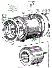 08 - Basket & Outer Shell Assy. (Series 10) parts for Maytag Washer MFR18MCAAS from AppliancePartsPros.com