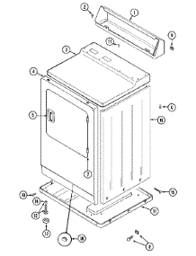 02 - Cabinet-Front parts for Maytag Dryer MDG12PDABW from AppliancePartsPros.com